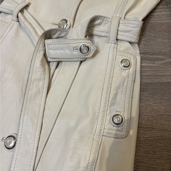 Dolce & Gabbana White Leather Coat SC0002/TELBO SZ 38 - Picture 8 of 16